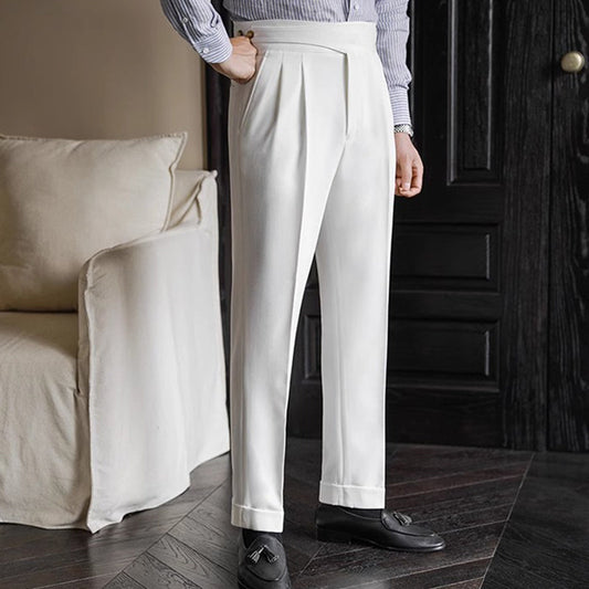 Herren Casual Vielseitige Blazer-Hose mit hoher Taille
