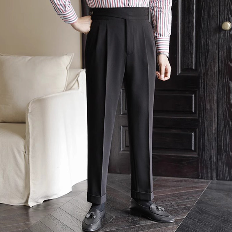 Herren Casual Vielseitige Blazer-Hose mit hoher Taille