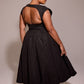 Elegantes Midikleid mit fließendem Korsett