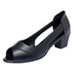Elegante Damen-Sandalen mit Blockabsatz und Peep-Toe-Effekt