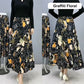 Damenmode Hohe Taille Floral Plissierter Langer Rock