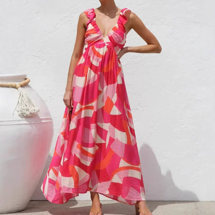 Bohemian Sunset Romance Kleid