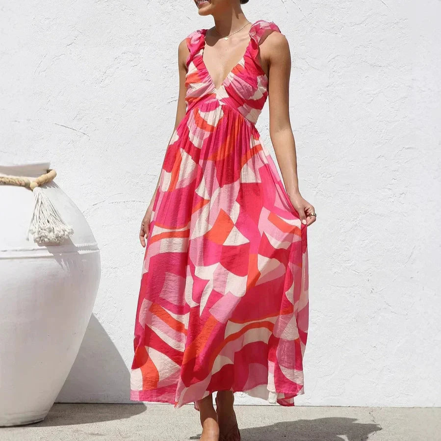Bohemian Sunset Romance Kleid