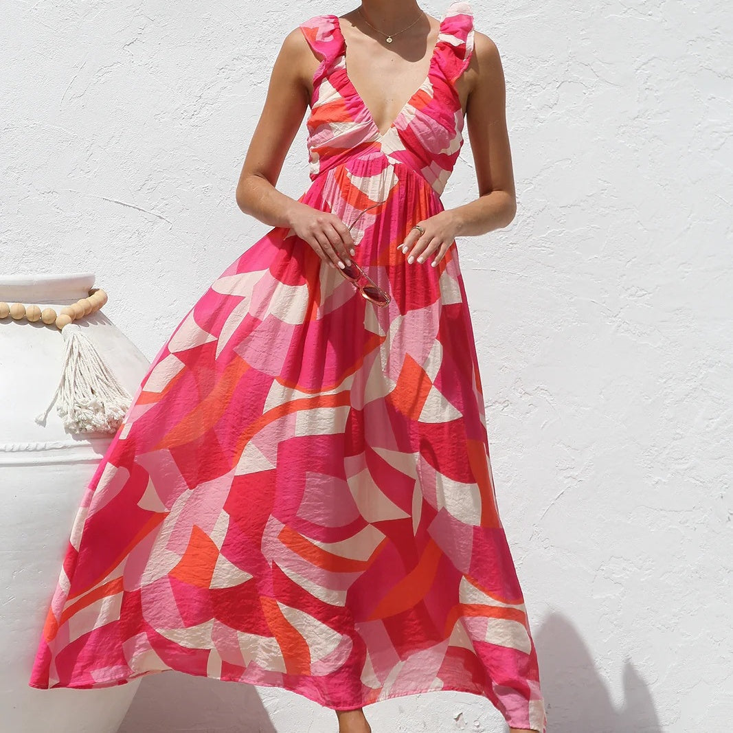 Bohemian Sunset Romance Kleid