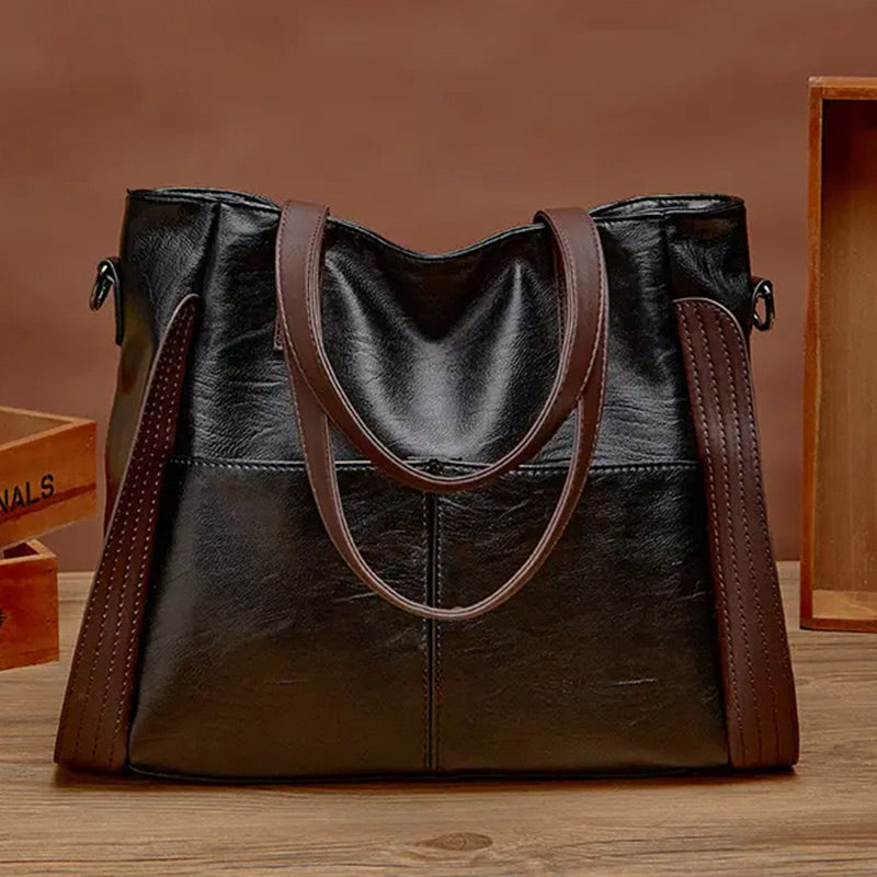 Stilvolle Retro-Schulterhandtasche mit großem Fassungsvermögen