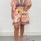 Legerer Jumpsuit mit botanischem Muster