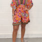 Legerer Jumpsuit mit botanischem Muster
