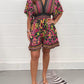 Legerer Jumpsuit mit botanischem Muster