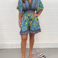 Legerer Jumpsuit mit botanischem Muster