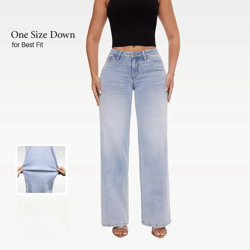 🔥 Baggy Jeans mit mittlerer Leibhöhe