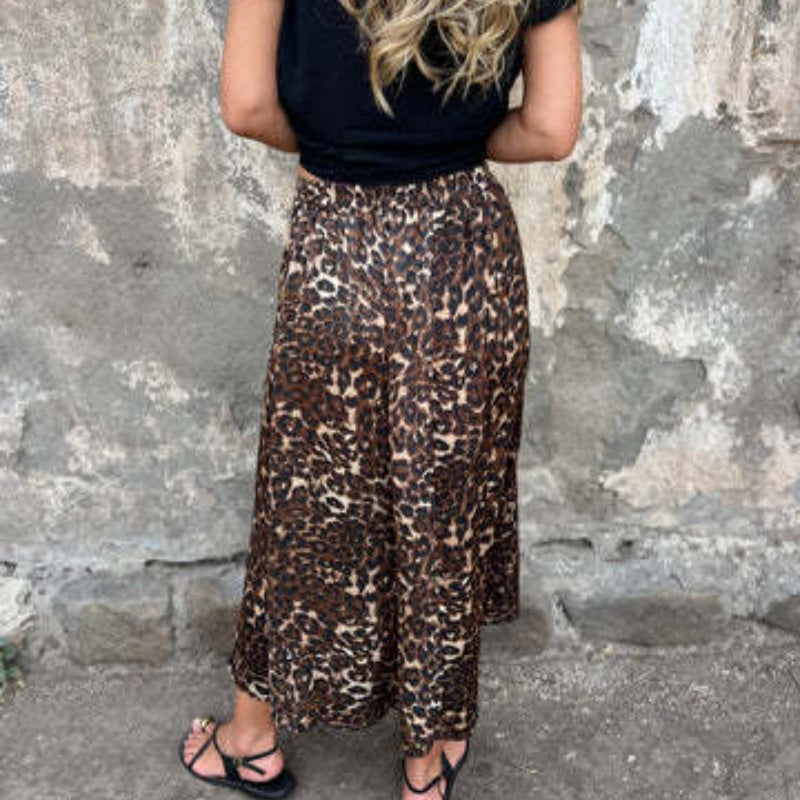 Stilvoller langer Rock mit Leopardenmuster für Damen