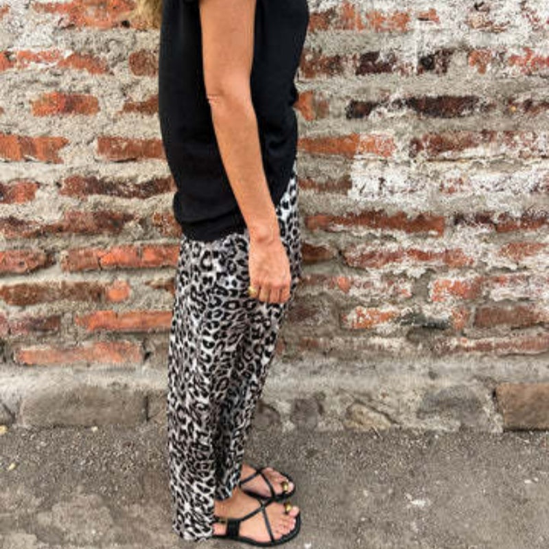 Stilvoller langer Rock mit Leopardenmuster für Damen