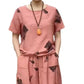 Damen-Set: Bedrucktes Kurzarm-Oberteil & 7/8-Hose