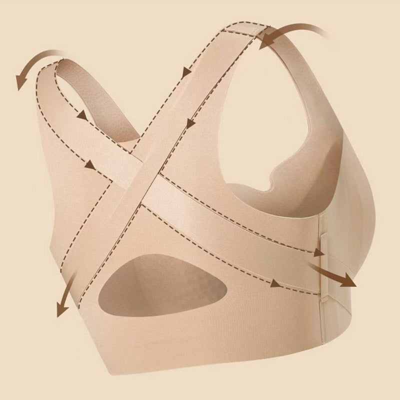 💕Nahtloser Rückenstütz-BH für Frauen mit Frontverschluss🎁