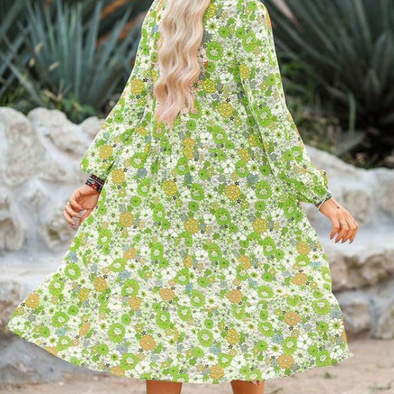 Lässige, lockere Kleider mit Blumenmuster für Damen