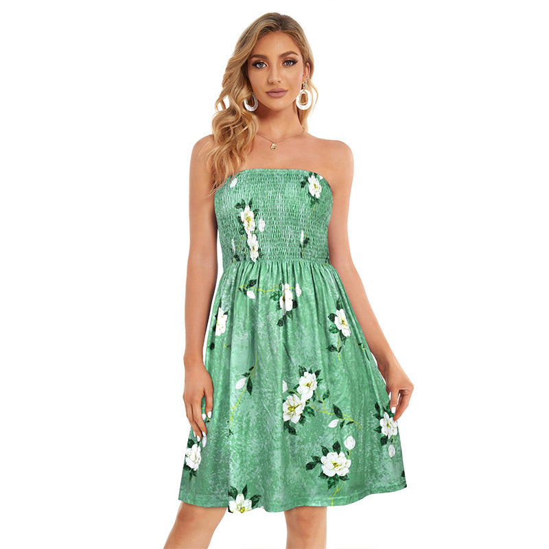 Sommerkleid mit Blumenmuster im Boho-Stil
