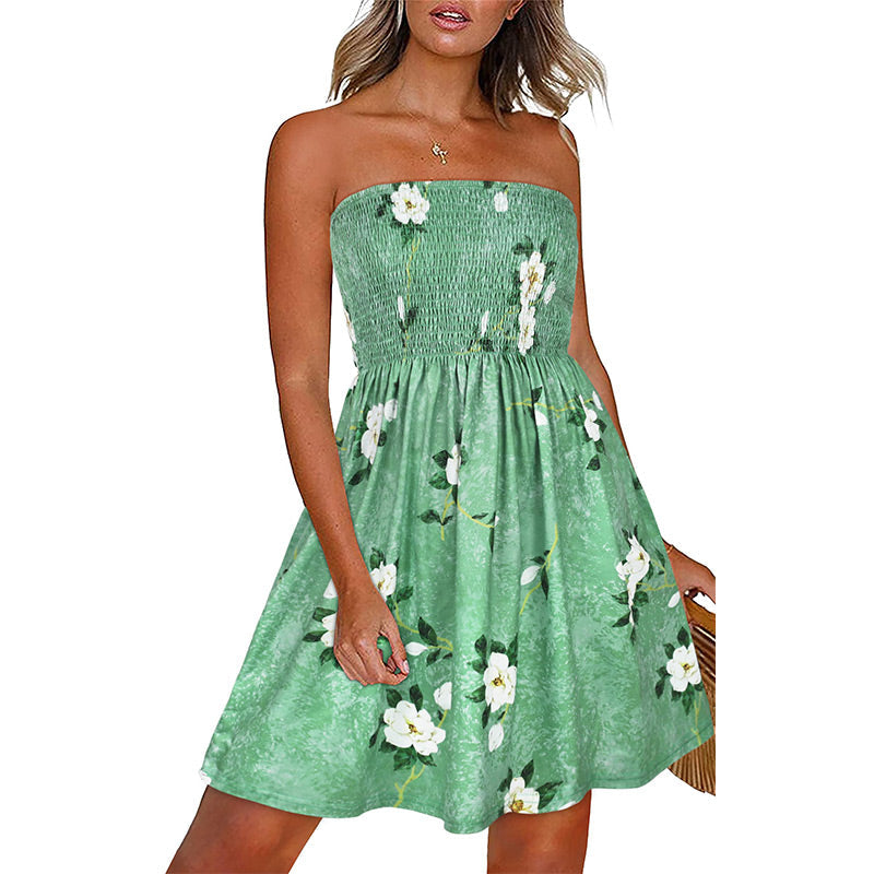 Sommerkleid mit Blumenmuster im Boho-Stil