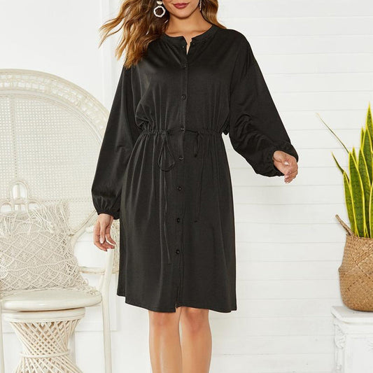 Elegantes, lockeres, lässiges und bequemes Damenkleid
