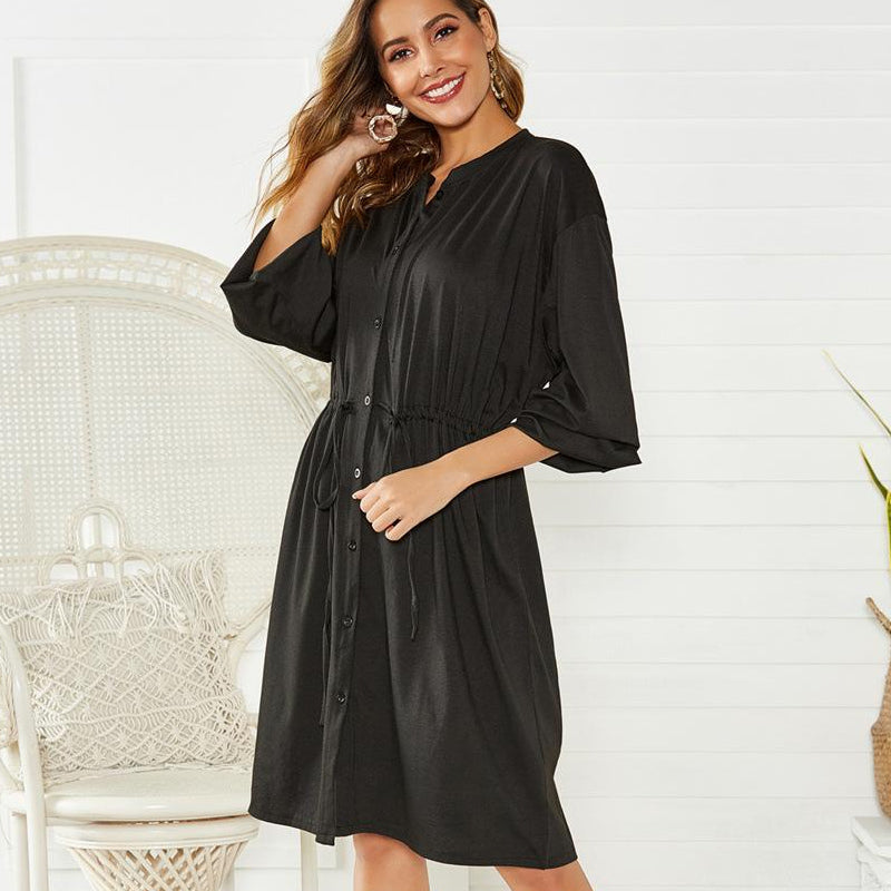 Elegantes, lockeres, lässiges und bequemes Damenkleid