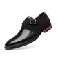 Modische Lederschuhe mit Farbblockdesign für Herren