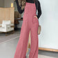 Damen lässiger und ärmelloser Jeans-Overall mit weitem Bein