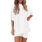 ⏳Begrenzte Zeit 50% Rabatt💥lässiges zweiteiliges Set mit kurzen Ärmeln und Shorts