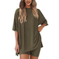 ⏳Begrenzte Zeit 50% Rabatt💥lässiges zweiteiliges Set mit kurzen Ärmeln und Shorts
