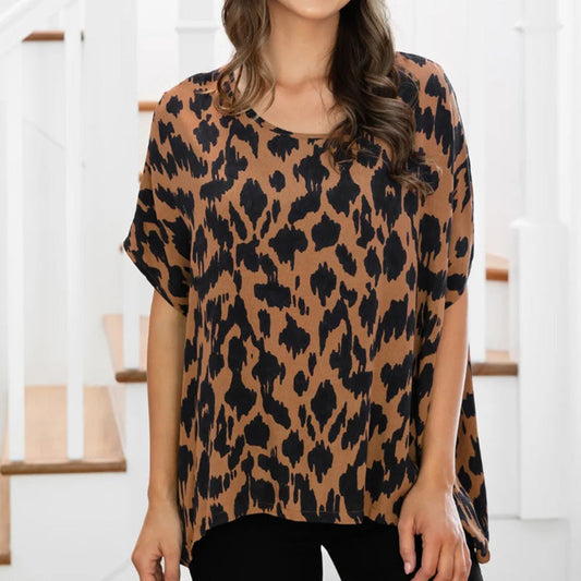 Oversize-Top mit U-Ausschnitt für Damen