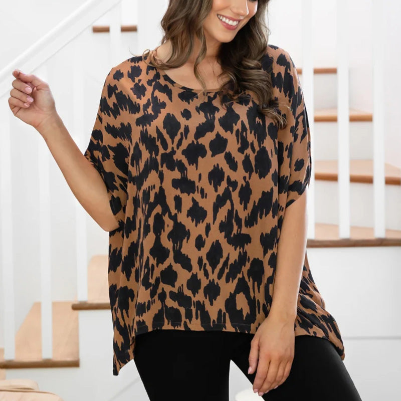 Oversize-Top mit U-Ausschnitt für Damen