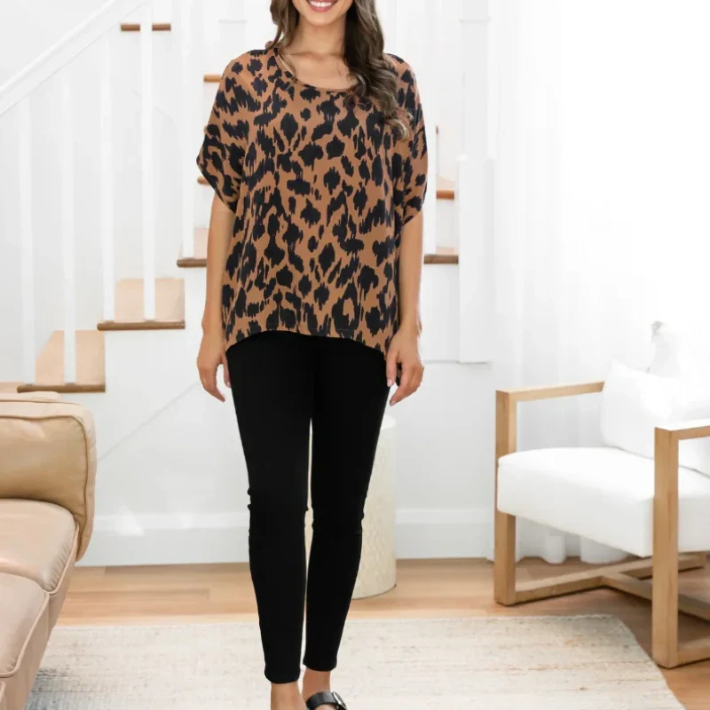 Oversize-Top mit U-Ausschnitt für Damen