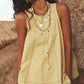 Damen-Set aus Tanktop mit Rundhalsausschnitt und Shorts mit hoher Taille