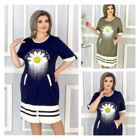 👗Schönes Kleid mit Aufdruck