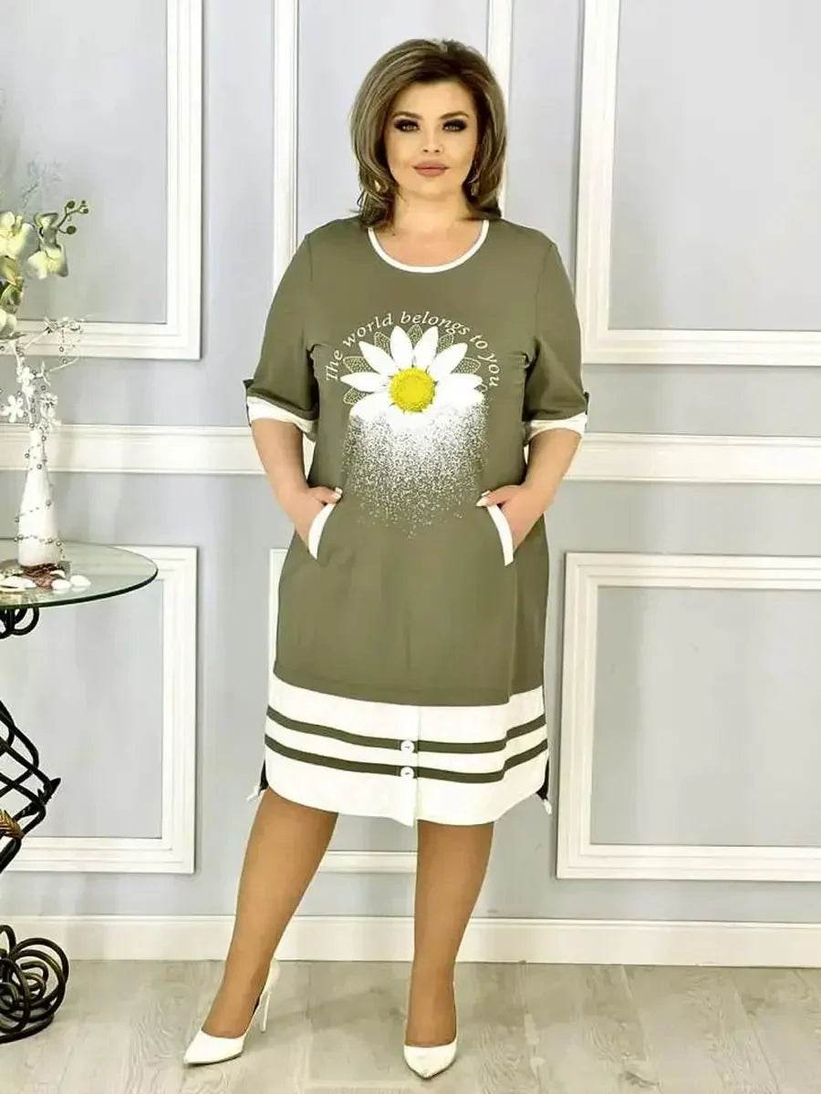 👗Schönes Kleid mit Aufdruck