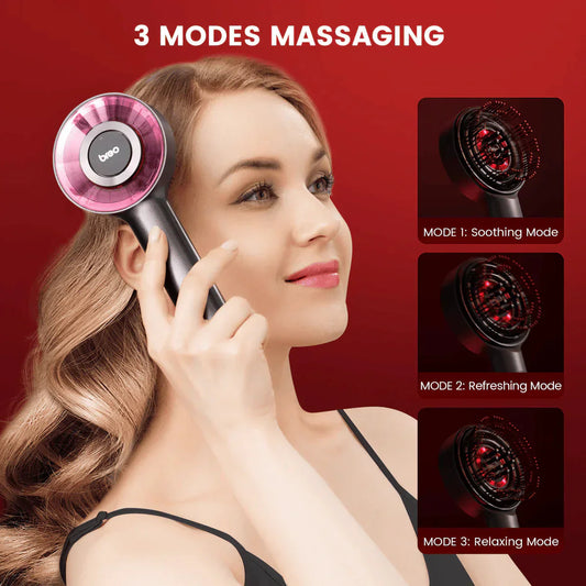 👑👑 Geschenke für Frauen 🎀 Kopfhautmassage Geführte Flüssigkeit Haarwachstum Rotlicht Haarpflege Kamm Massagekamm