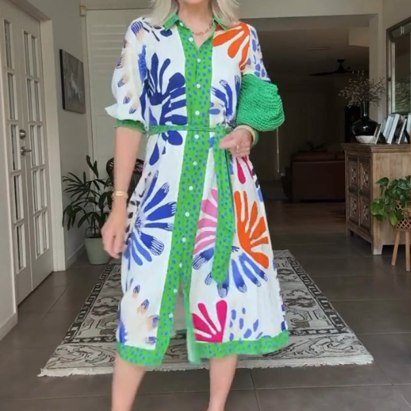 Premium-Design-Blumenkleid für Damen