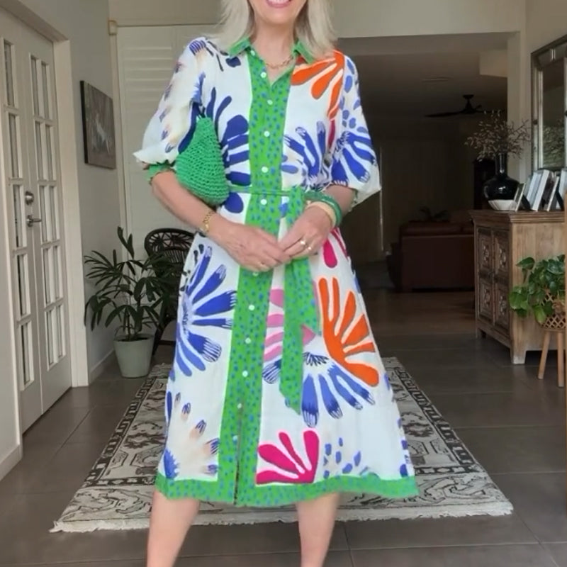 Premium-Design-Blumenkleid für Damen