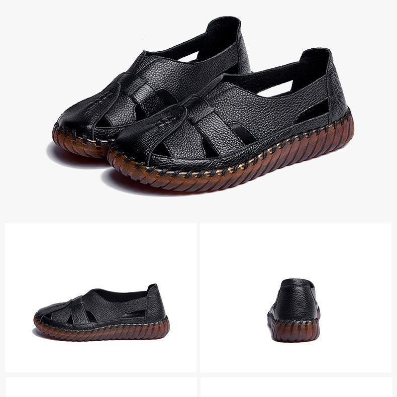 Weiche, atmungsaktive Sandalen aus PU-Leder für Damen