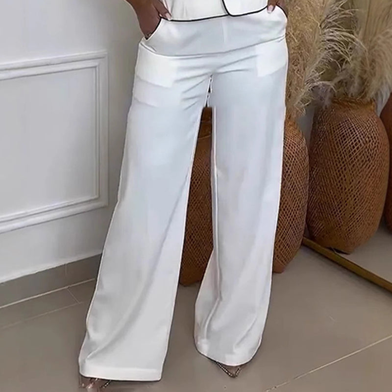 🌿🌿2025 Neues Set 💥One Shoulder Vest & Weite Hosen für Damen im Set