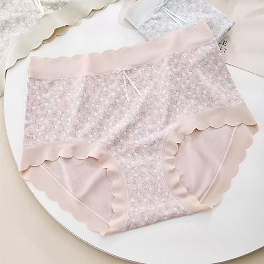 Elastischer Komfort-Höschen mit Blumenmuster für Damen in Übergröße