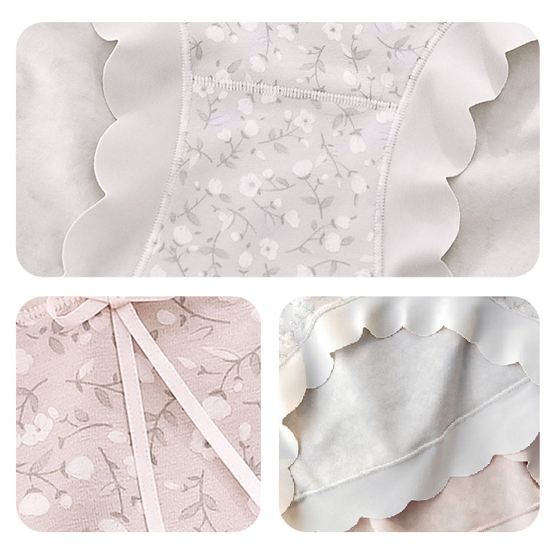 Elastischer Komfort-Höschen mit Blumenmuster für Damen in Übergröße