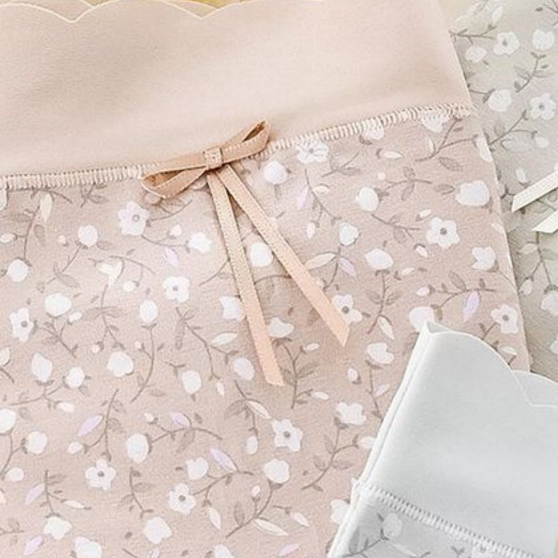 Elastischer Komfort-Höschen mit Blumenmuster für Damen in Übergröße