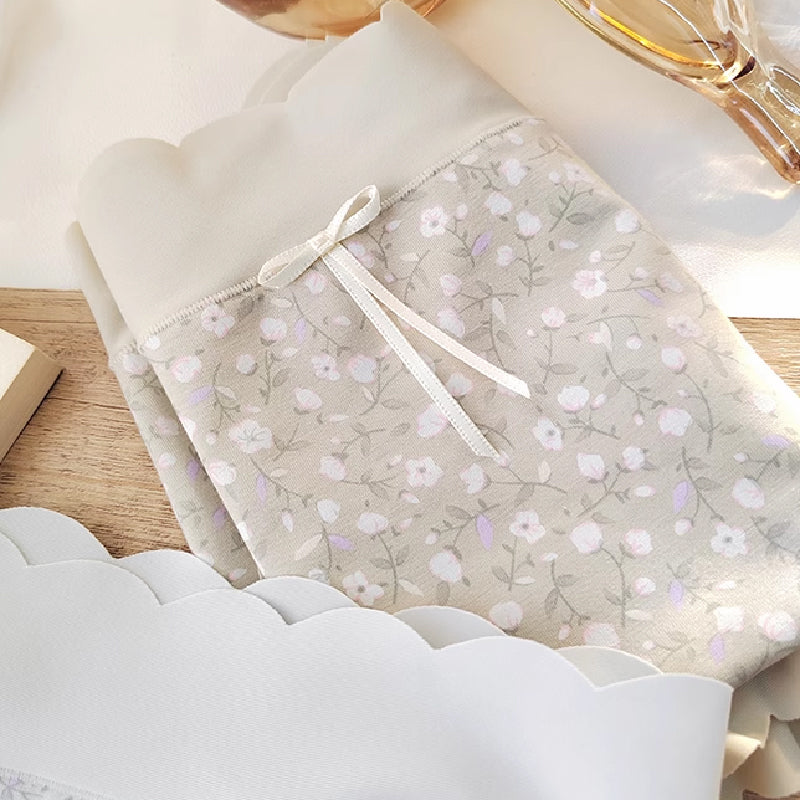 Elastischer Komfort-Höschen mit Blumenmuster für Damen in Übergröße