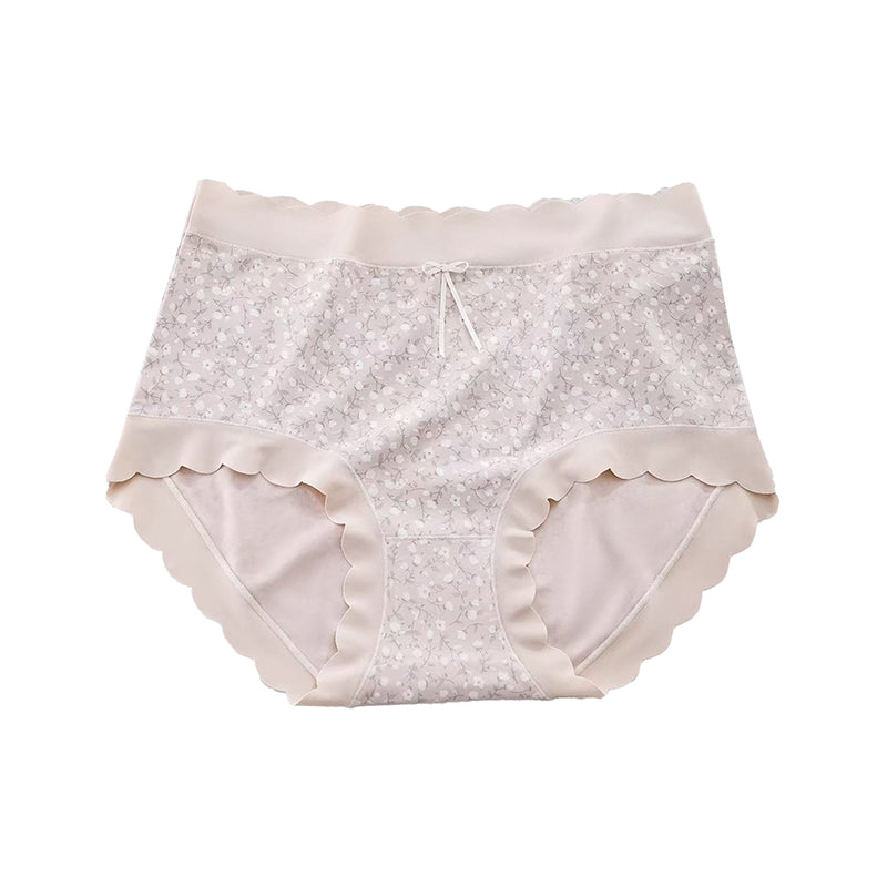 Elastischer Komfort-Höschen mit Blumenmuster für Damen in Übergröße