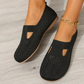 Bequeme, atmungsaktive Strick-Flachschuhe für Damen