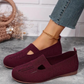 Bequeme, atmungsaktive Strick-Flachschuhe für Damen