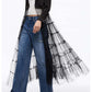 Trendy Unique Mesh Patchwork Blazer für Damen