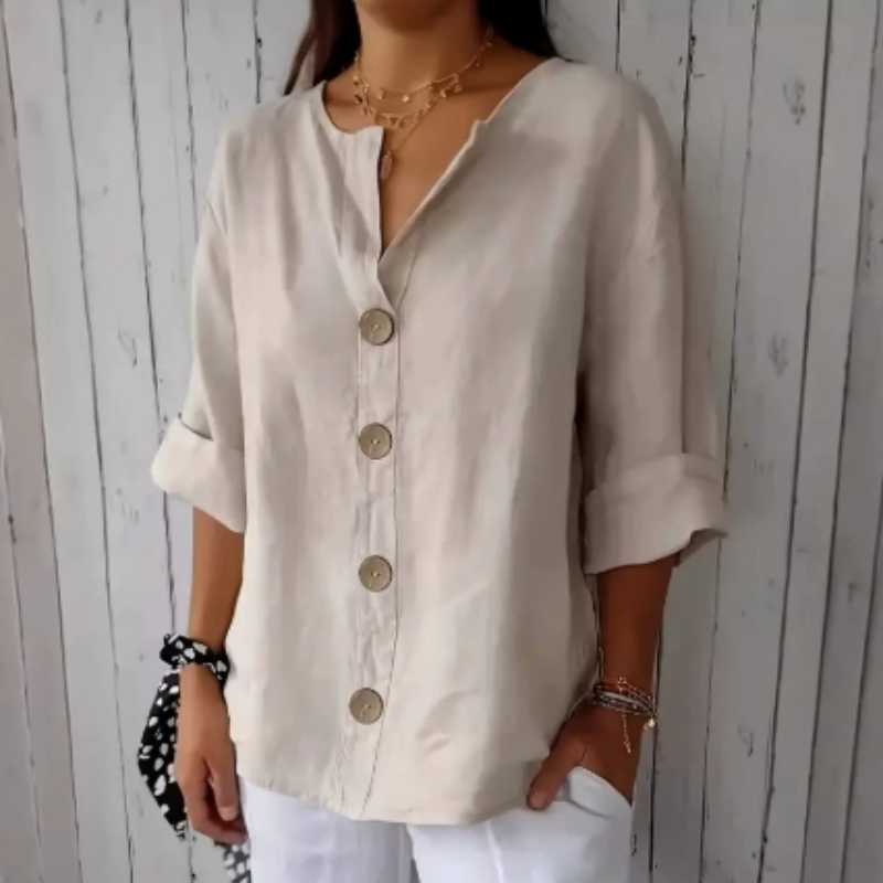 💥Limited Time Big Sale 49% OFF💥 Damen-Mode-Button-Top