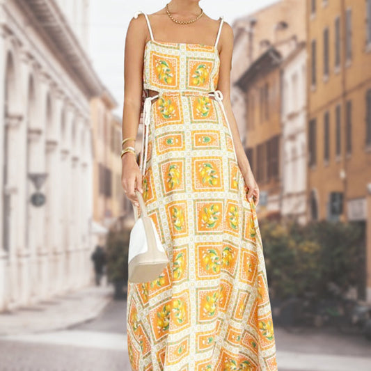Bedrucktes Maxikleid für Damen