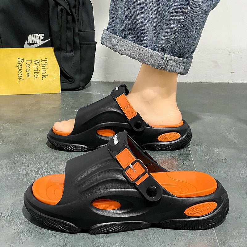 Rutschfeste Slip-On-EVA-Hausschuhe mit dicker Sohle