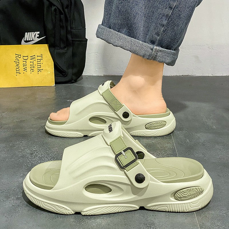 Rutschfeste Slip-On-EVA-Hausschuhe mit dicker Sohle